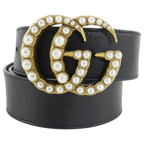 gucci pearl belt large